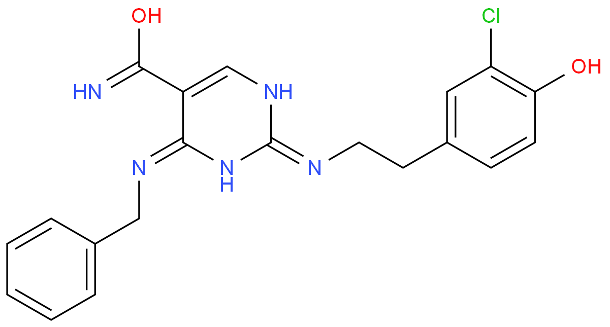 4-(苄氨基)-2-((3-氯-4-羟基苯乙基)氨基)嘧啶-5-甲酰胺/919486-40-1