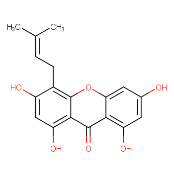 1,3,6,8-tetrahydroxy-4-(3-methyl-2-buten-1-yl)-9H-Xanthen-9-one价格, 1,3,6,8-tetrahydroxy-4-(3-methyl-2-buten-1-yl)-9H-Xanthen-9-one对照品, CAS号:1319198-98-5