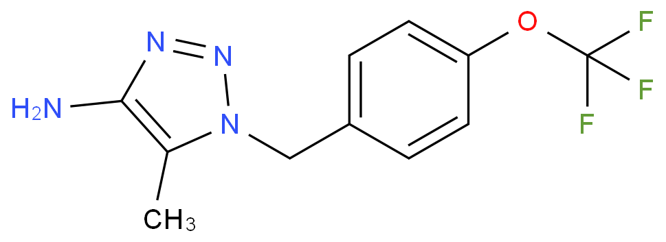 5-甲基-1-(4-(三氟甲氧基)苄基)-1H-1,2,3-三唑-4-胺/1511177-48-2