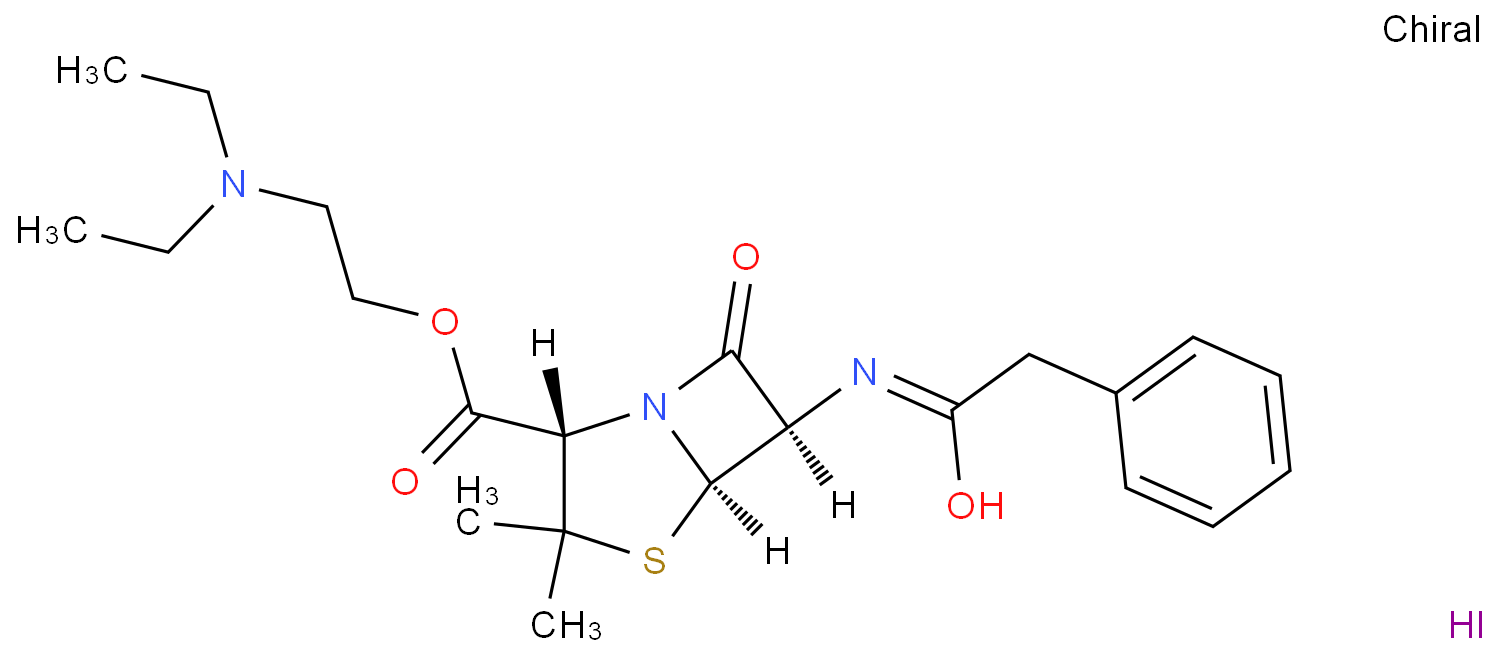 benzylpenicillin β-diethylaminoethyl ester hydroiodide