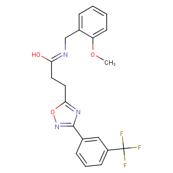 N-(2-METHOXYBENZYL)-3-(3-[3-(TRIFLUOROMETHYL)PHENYL]-1,2,4-OXADIAZOL-5-YL)PROPANAMIDE