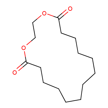 十三烷二酸环乙撑酯化学结构式