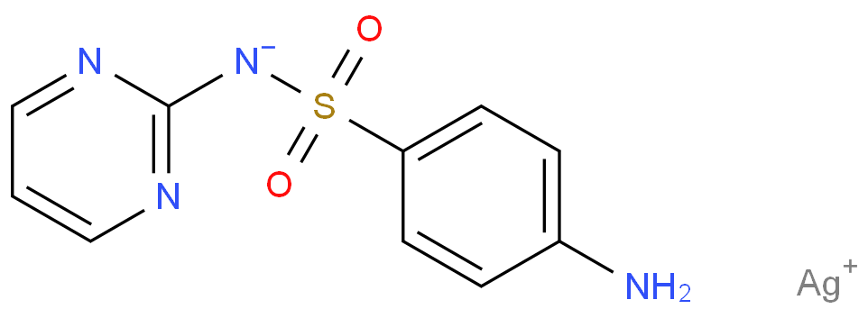 磺胺嘧啶银化学结构式