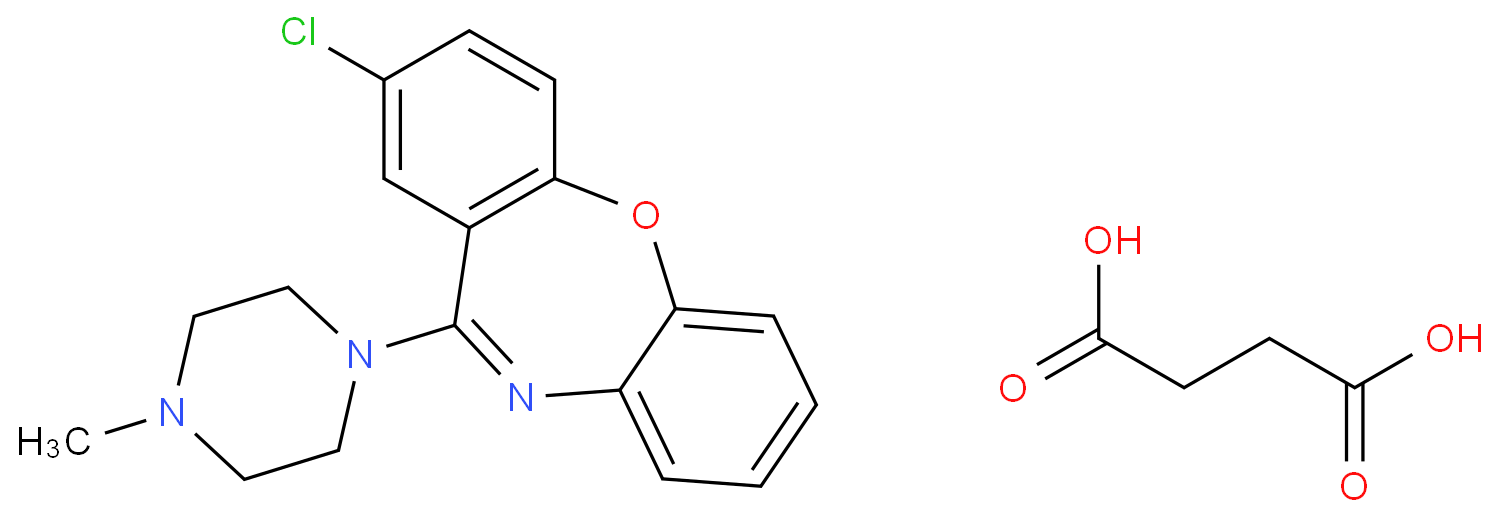 butanedioic acid;8-chloro-6-(4-methylpiperazin-1-yl)benzo[b][1,4]benzoxazepine