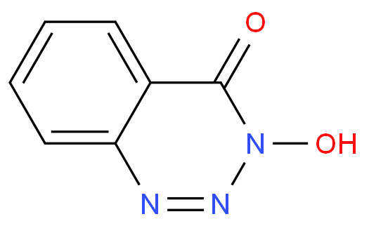 3,4-二氢-3-羟基-4-氧-1,2,3-苯并三嗪化学结构式