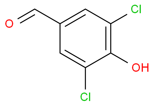 3,5-二氯-4-羟基苯甲醛化学结构式