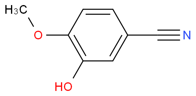 3-羟基-4-甲氧基苯腈化学结构式