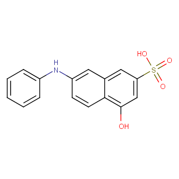 7-Anilino-4-hydroxy-2-naphthalenesulfonic acid structure