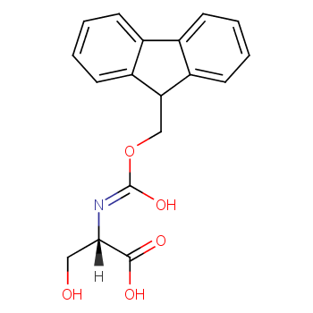 Fmoc-L-Serine structure