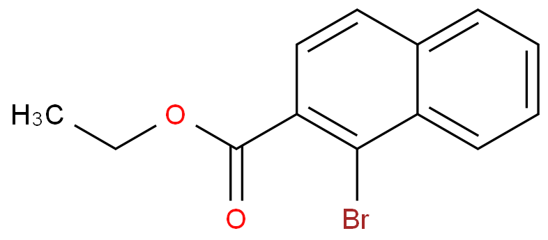 1-溴-2-萘基甲酸乙酯化学结构式