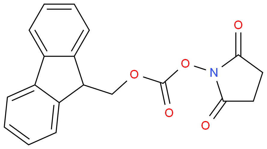 N-(9-Fluorenylmethoxycarbonyloxy)succinimide structure
