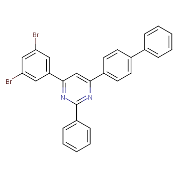 Pyrimidine, 4-[1,1'-biphenyl]-4-yl-6-(3,5-dibromophe                                   nyl)- 2-phenyl-  