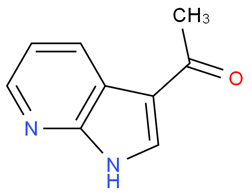 3-乙酰基-7-氮杂吲哚化学结构式
