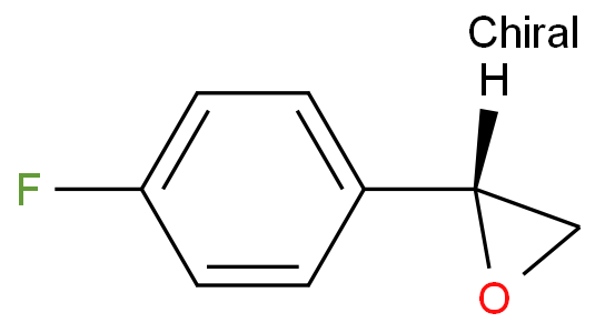 134356-73-3 (R)-(4-氟苯基)环氧乙烷 结构式图片