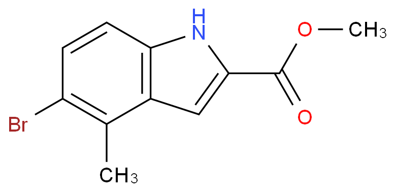 5-溴-4-甲基-1H-吲哚-2-羧酸甲酯 CAS号:1857296-39-9科研及生产专用 高校及研究所支持货到付款