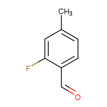 2-氟-4-甲基苯甲醛化学结构式