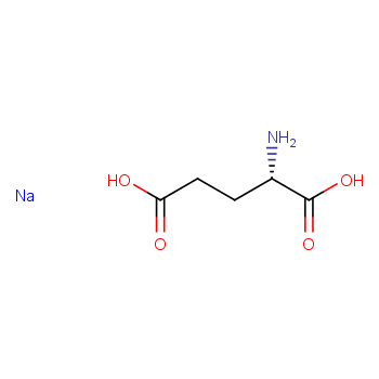 谷氨酸钠化学结构式