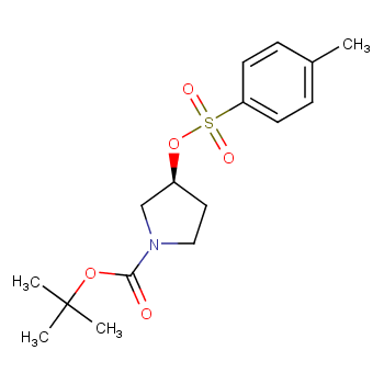 S)-3-(甲苯-4-磺酰氧基)-吡咯烷-1-羥酸叔丁酯