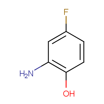 2-氨基-4-氟苯酚化学结构式