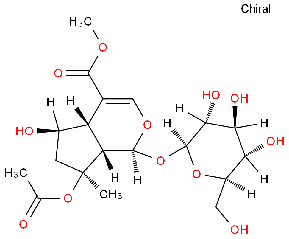 8-O-acetyl shanzhiside methyl ester structure