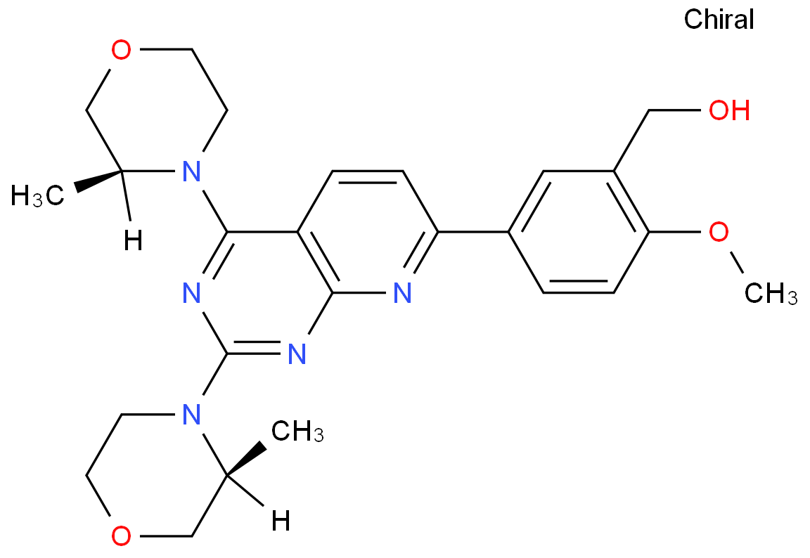 [5-[2,4-bis[(3S)-3-methylmorpholin-4-yl]pyrido[2,3-d]pyrimidin-7-yl]-2-methoxyphenyl]methanol