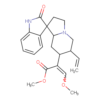 methyl (E)-2-[(3S,6'R,7'S,8'aS)-6'-ethenyl-2-oxospiro[1H-indole-3,1'-3,5,6,7,8,8a-hexahydro-2H-indolizine]-7'-yl]-3-methoxyprop-2-enoate