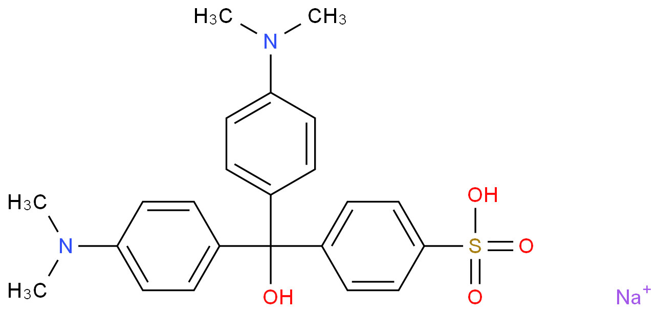 4-[二[4-(二甲基氨基)苯基]羟基甲基]苯磺酸
