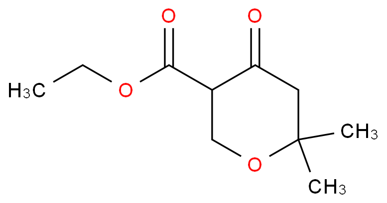 2H-Pyran-3-carboxylicacid,tetrahydro-6,6-dimethyl-4-oxo-,ethylester(9CI)  