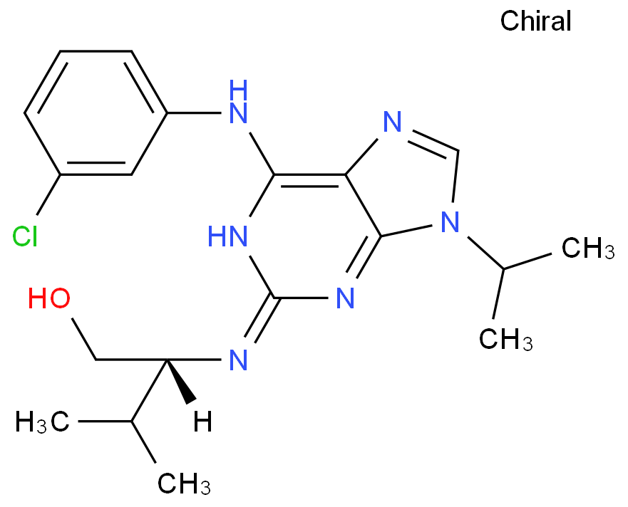 (2R)-2-[[6-(3-chloroanilino)-9-propan-2-ylpurin-2-yl]amino]-3-methylbutan-1-ol