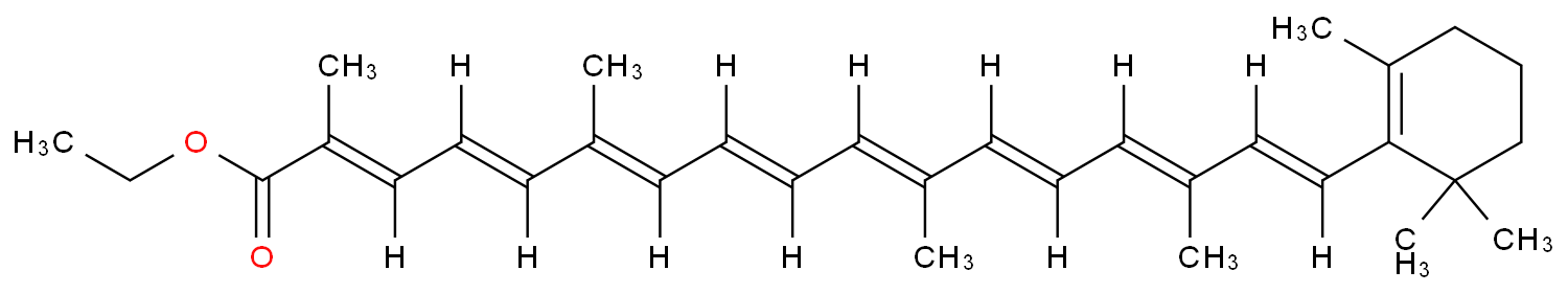 ethyl (2E,4E,6E,8E,10E,12E,14E,16E)-2,6,11,15-tetramethyl-17-(2,6,6-trimethylcyclohexen-1-yl)heptadeca-2,4,6,8,10,12,14,16-octaenoate