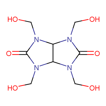 1,3,4,6-tetrakis(hydroxymethyl)-3a,6a-dihydroimidazo[4,5-d]imidazole-2,5-dione