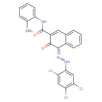 (4E)-N-(2-methylphenyl)-3-oxo-4-[(2,4,5-trichlorophenyl)hydrazinylidene]naphthalene-2-carboxamide