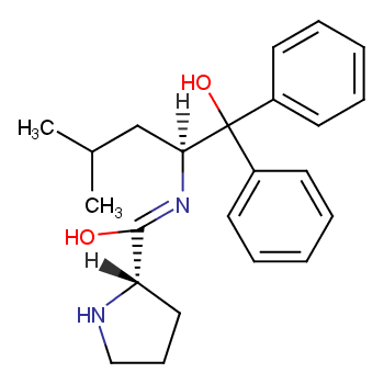 (2S)-N-[(1S)-1-(羟基二苯甲基)-3-甲基丁基]-2-吡咯烷甲酰胺 910110-45-1