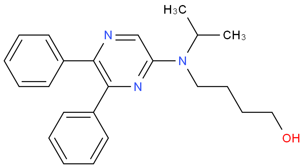 4-((5,6-diphenylpyrazin-2-yl)(isopropyl)amino)butan-1-ol