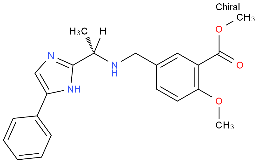 (S)-methyl-2-methoxy-5-(((1-(4-phenyl-1H-imidazol-2-yl)ethyl)amino)methyl)benzoate  