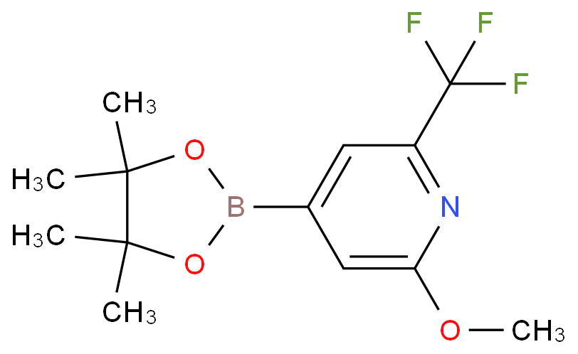 2-Methoxy-4-(4,4,5,5-tetramethyl-1,3,2-dioxaborolan-2-yl)-6-(trifluoromethyl)pyridine