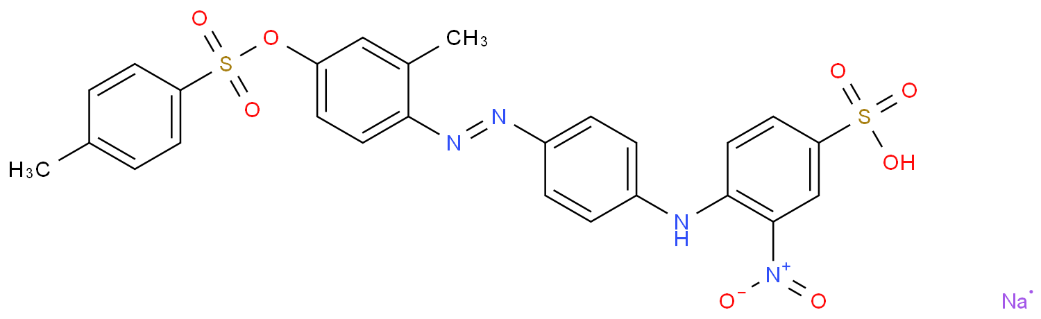 sodium;4-[3-[[2-methyl-4-(4-methylphenyl)sulfonyloxyphenyl]diazenyl]anilino]-3-nitrobenzenesulfonate