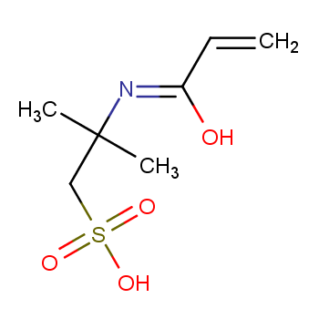 2-丙烯酰胺基-2-甲基丙磺酸化学结构式