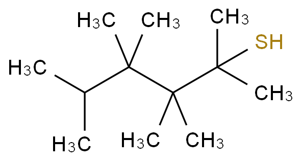 叔十二烷基硫醇化学结构式