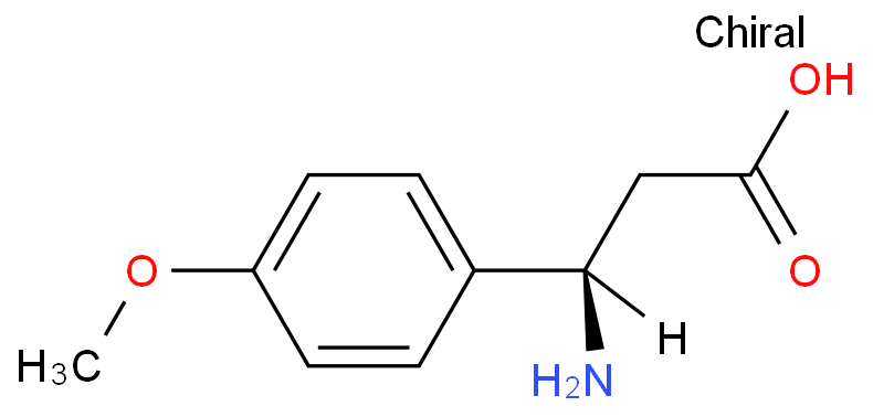 131690-57-8 (R)-3-氨基-3-(4-甲氧基苯基)丙酸 结构式图片