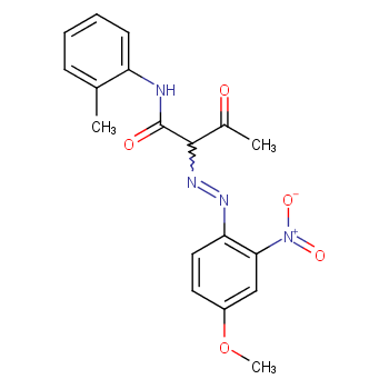 2-[(4-methoxy-2-nitrophenyl)diazenyl]-N-(2-methylphenyl)-3-oxobutanamide