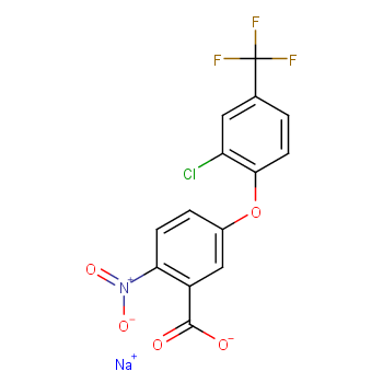 5-(2-Chloro-4-(trifluoro-methyl)phenoxy)-2-nitro-benzoic acid sodium salt