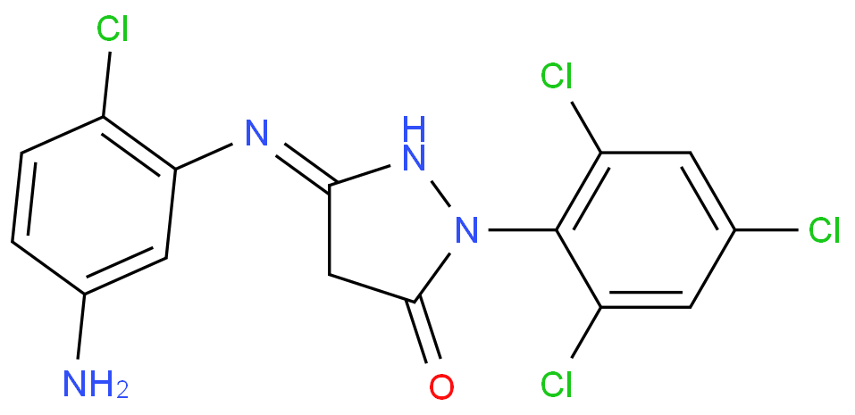 3-((5-Amino-2-chlorophenyl)amino)-1-(2,4,6-trichlorophenyl)-1H-pyrazol-5(4H)-one