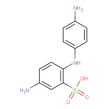 5-amino-2-(4-aminoanilino)benzenesulfonic acid
