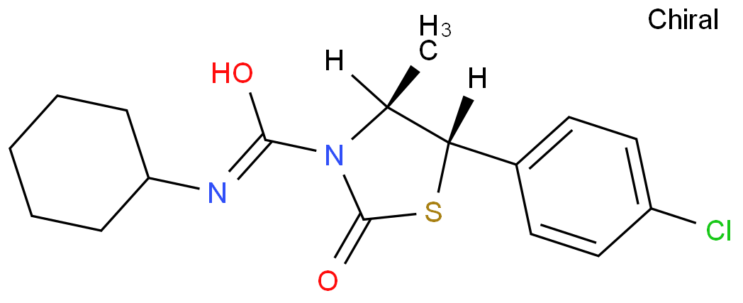 (4S,5S)-5-(4-chlorophenyl)-N-cyclohexyl-4-methyl-2-oxo-1,3-thiazolidine-3-carboxamide