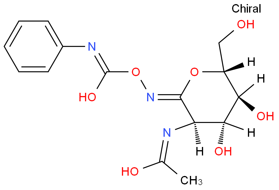 O-(2-Acetamido-2-deoxy-D-glucopyranosylidene)amino N-phenyl carbamate