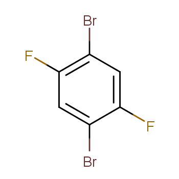 1,4-二溴-2,5-二氟苯化学结构式