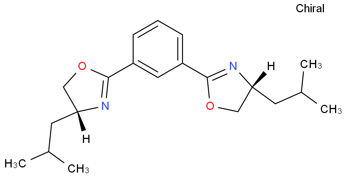 1,3-双((R)-4-异丁基-4,5-二氢恶唑-2-基)苯,CAS号：1315612-04-4 高校及研究所，先发后付