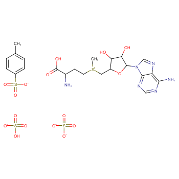 S-腺苷蛋氨酸对甲苯磺酸硫酸盐化学结构式