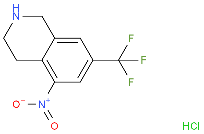 7-(trifluoromethyl)-1,2,3,4-tetrahydro-5-nitroisoquinoline hydrochloride